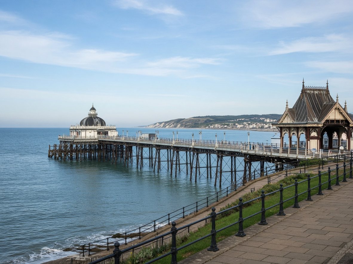 Eastbourne Pier on the East Sussex coast.
